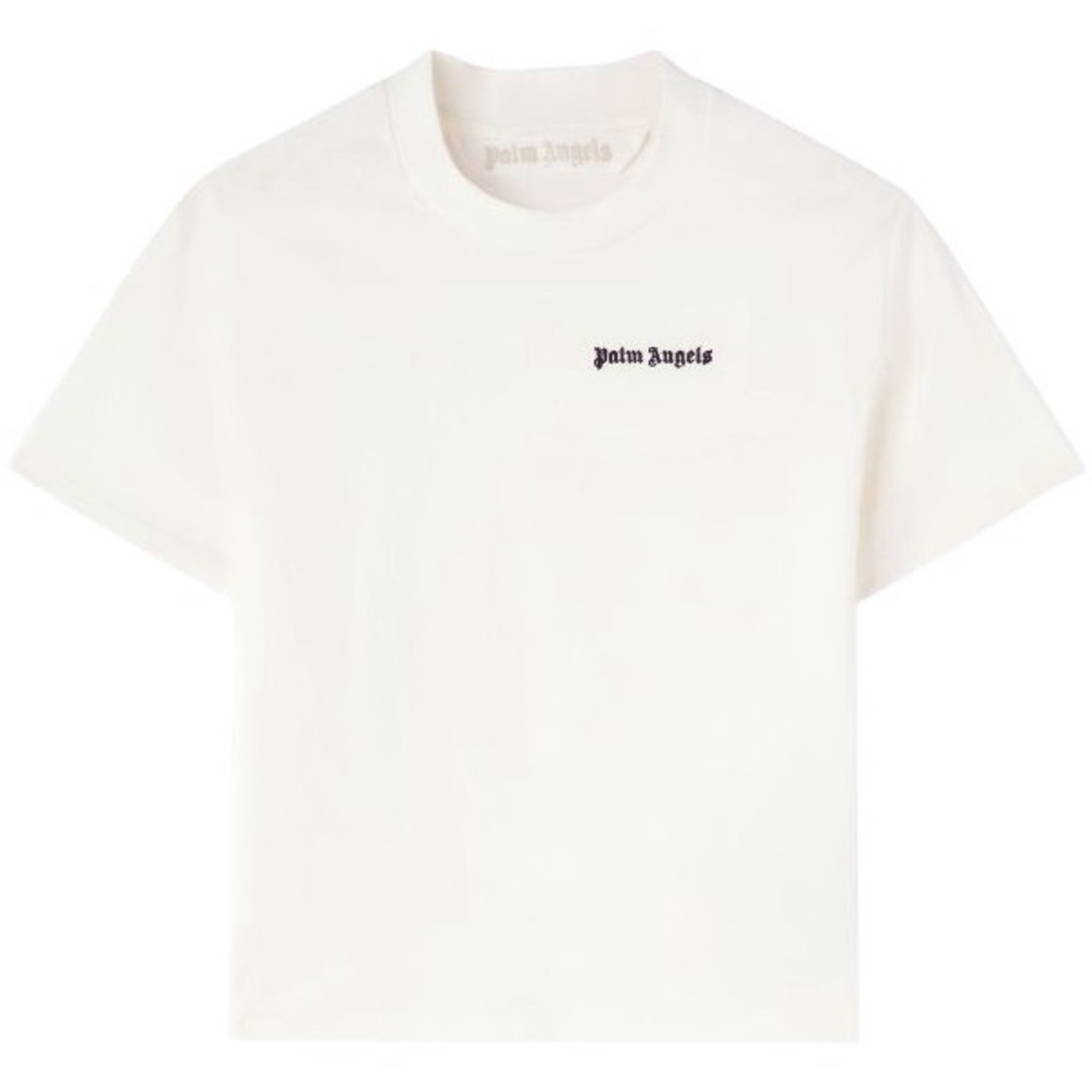 Palm Angels Ivory Logo T-Shirt